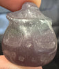 Crystal Pumpkin Head with Witch's Hat Carving