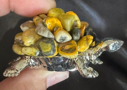 Crystal Chip Turtle Figurine