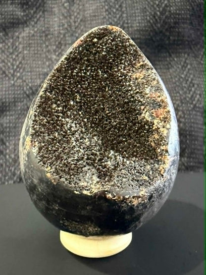 Septarian Egg with Druzy Carving