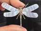 Blue Lace Agate Dragonflies