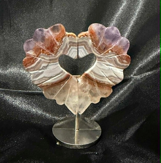 Crystal Hearts on Stand