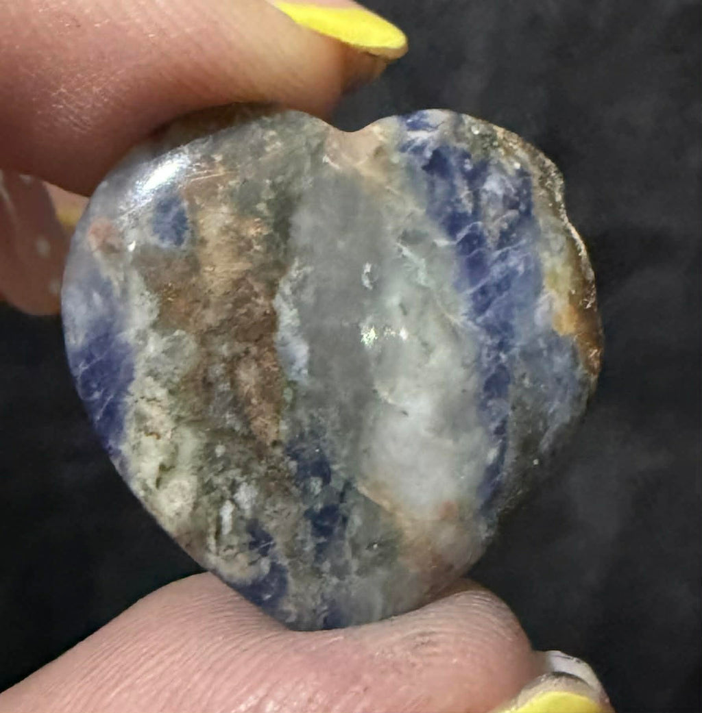 Small Crystal Heart Carvings