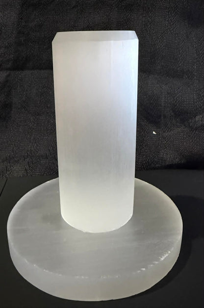 Selenite Carvings, Towers and Bracelet Stands