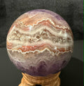 Mexican Lace Agate Amethyst Sphere
