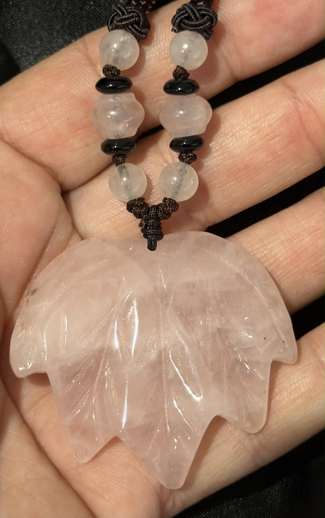 Maple Leaf Crystal Pendant