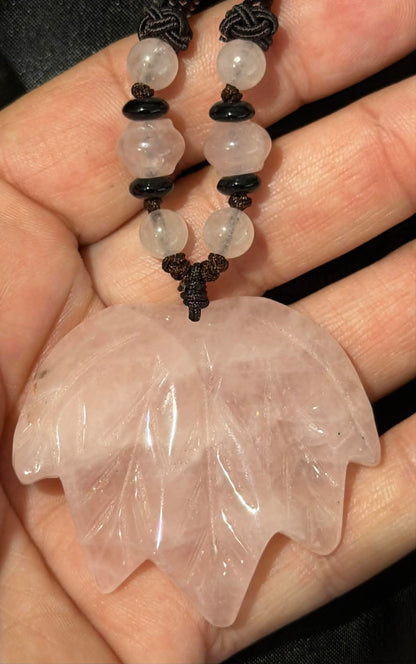 Maple Leaf Crystal Pendant