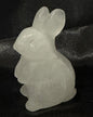 White Quartz Bunny Carving
