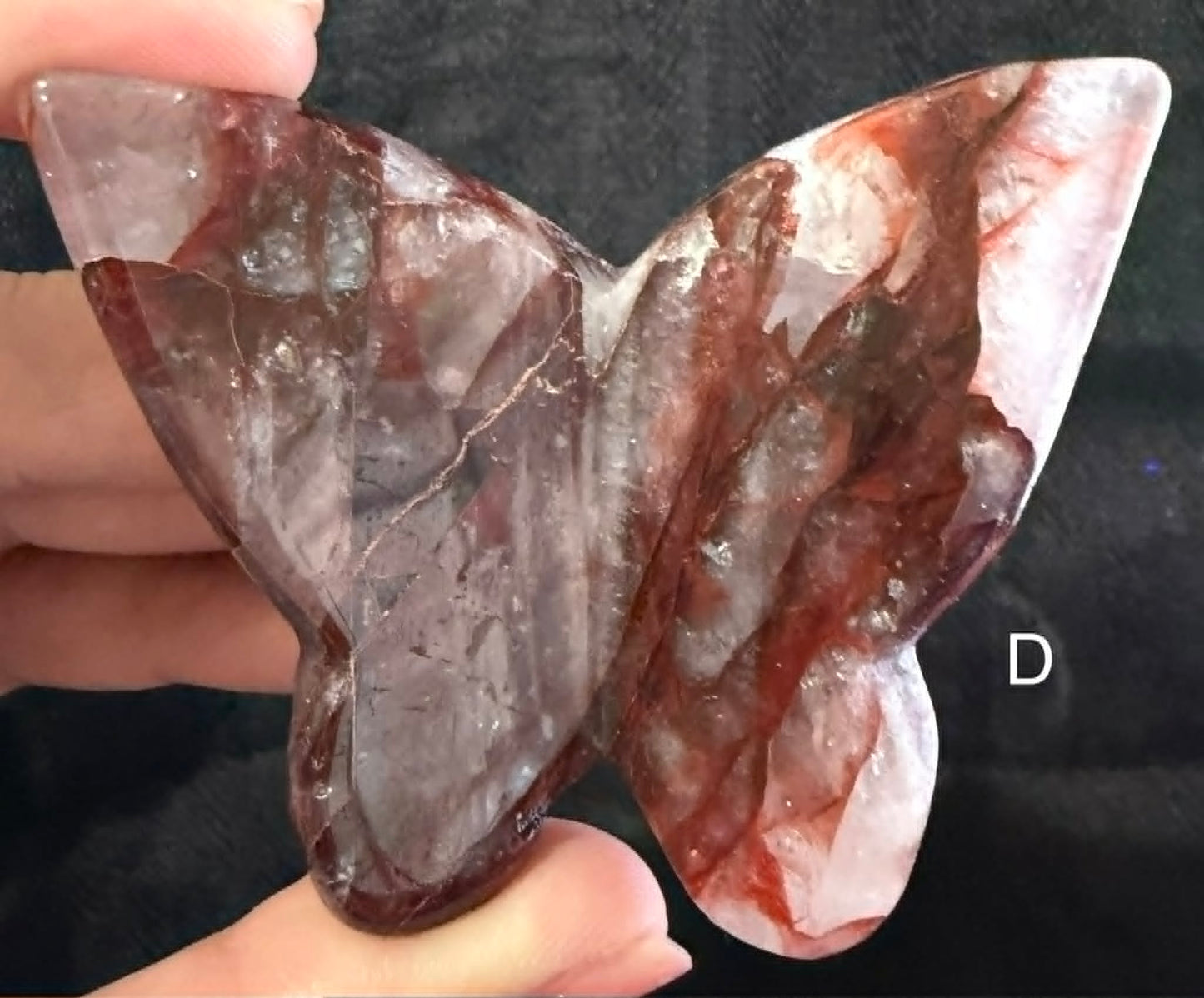 3D Crystal Butterfly Carving