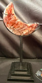 Fire Quartz Moon with Stand