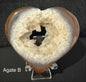 Druzy Agate Heart
