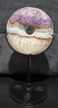 Amethyst Agate Donut with Stand