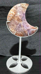Amethyst Agate Moon with Stand
