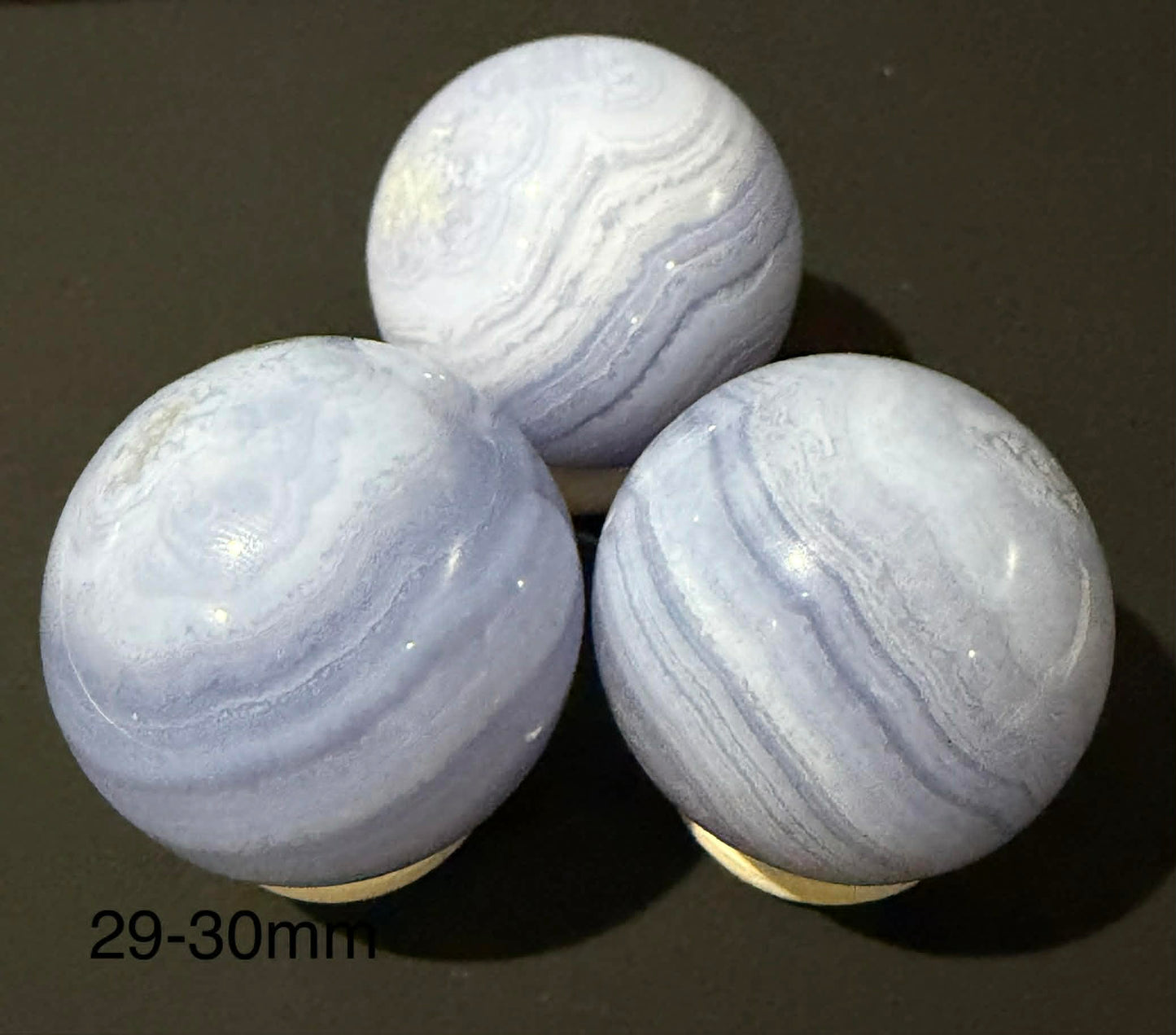 25-30mm Blue Lace Agate Spheres