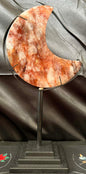 Fire Quartz Moon with Stand