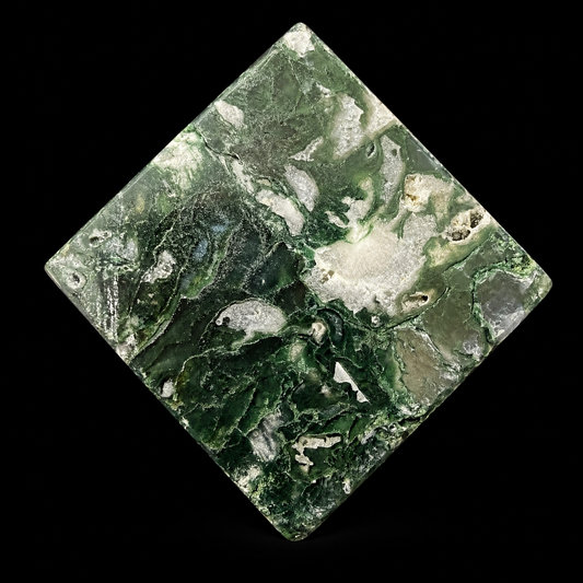 Moss Agate Cubes Self Standing