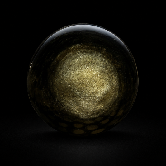 Golden Obsidian Sphere