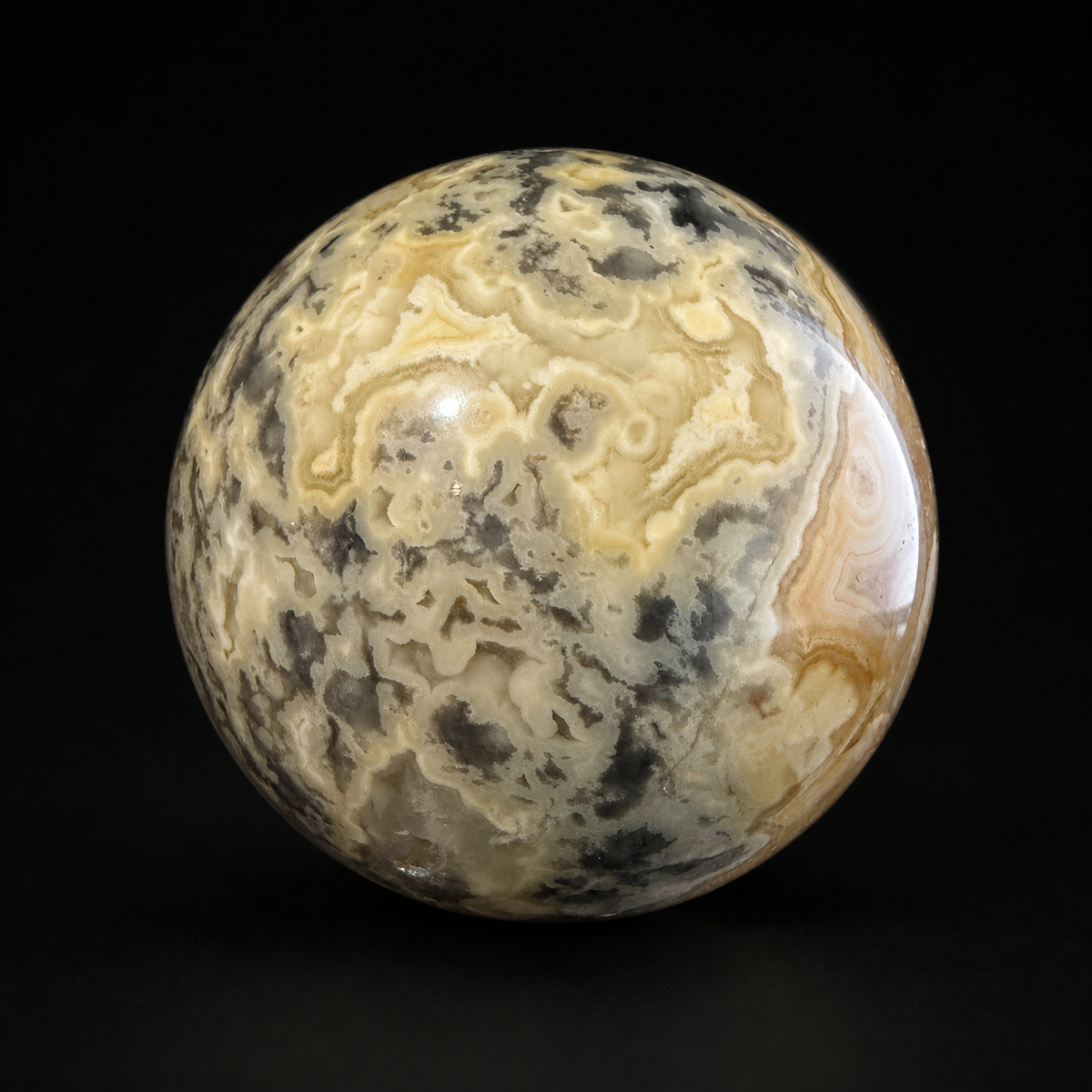 Crazy Lace Agate Sphere
