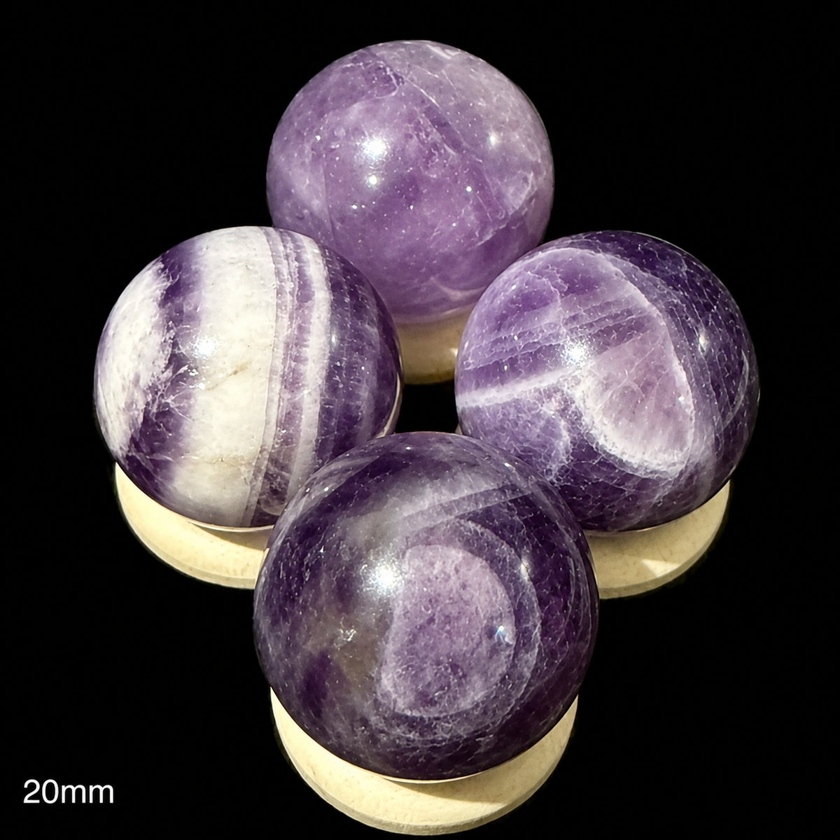 15-20mm Dream Amethyst Spheres