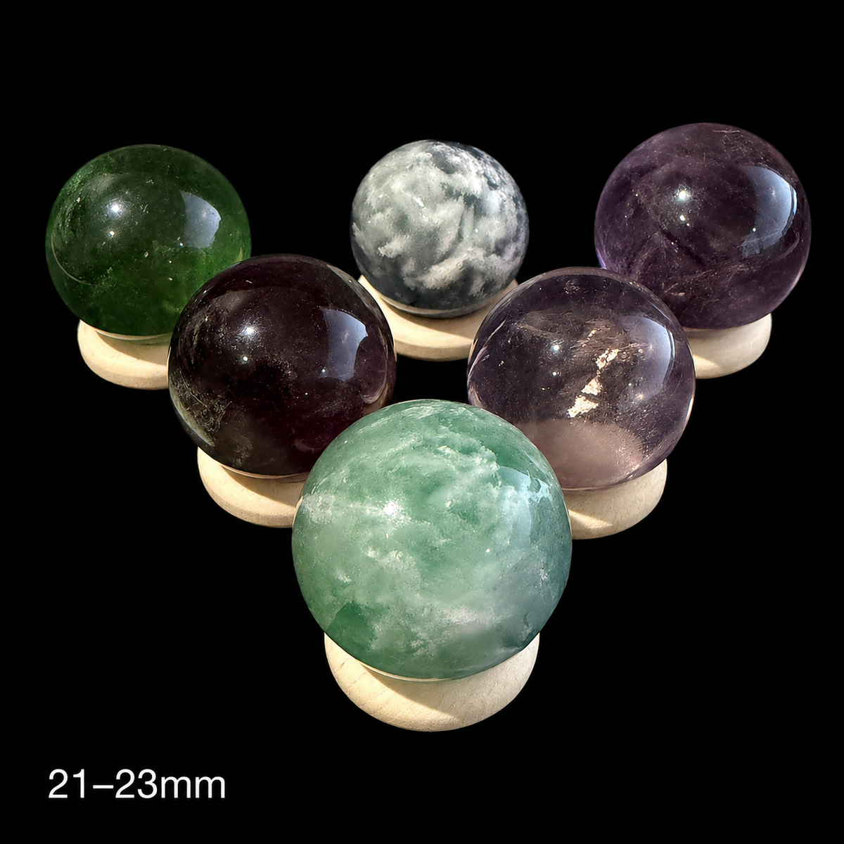 21-23mm Fluorite Spheres