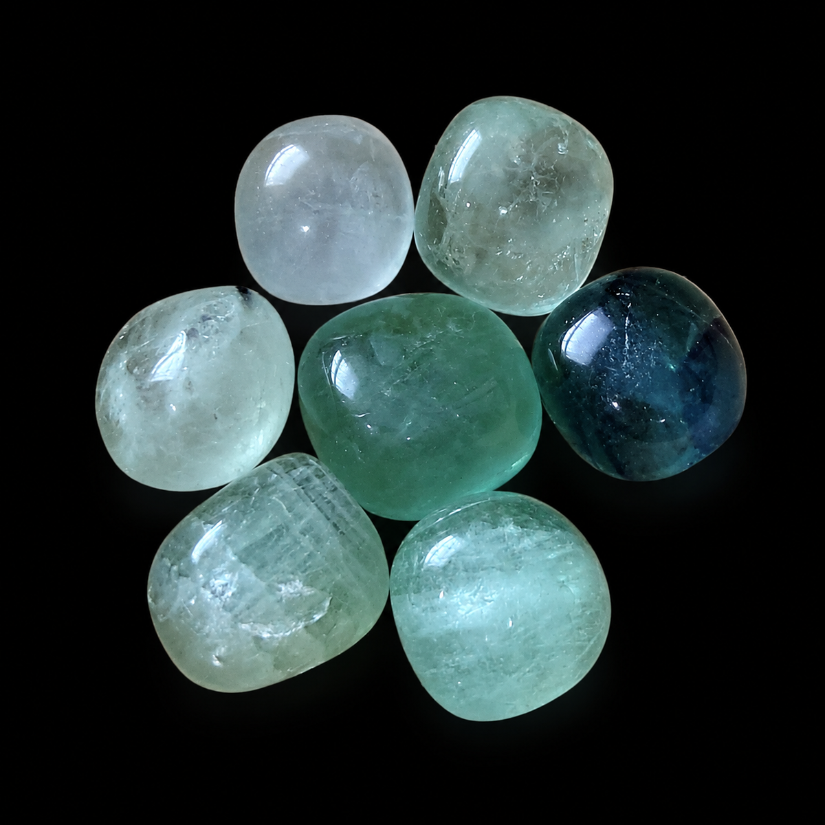 Green Fluorite Tumbles
