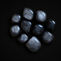 Silver Obsidian Tumbles