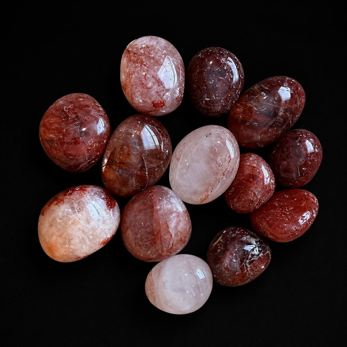 Fire Quartz Tumbles