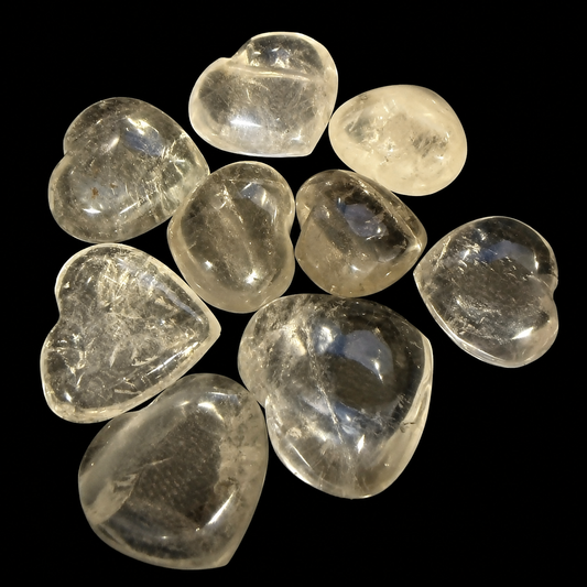 Smoky Quartz Hearts