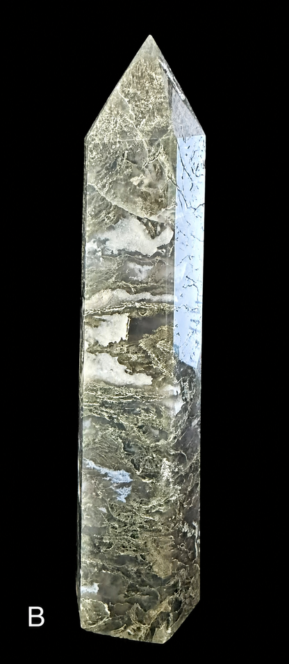 Moss Agate Large Towers