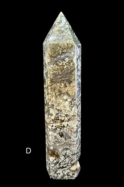 Moss Agate Large Towers