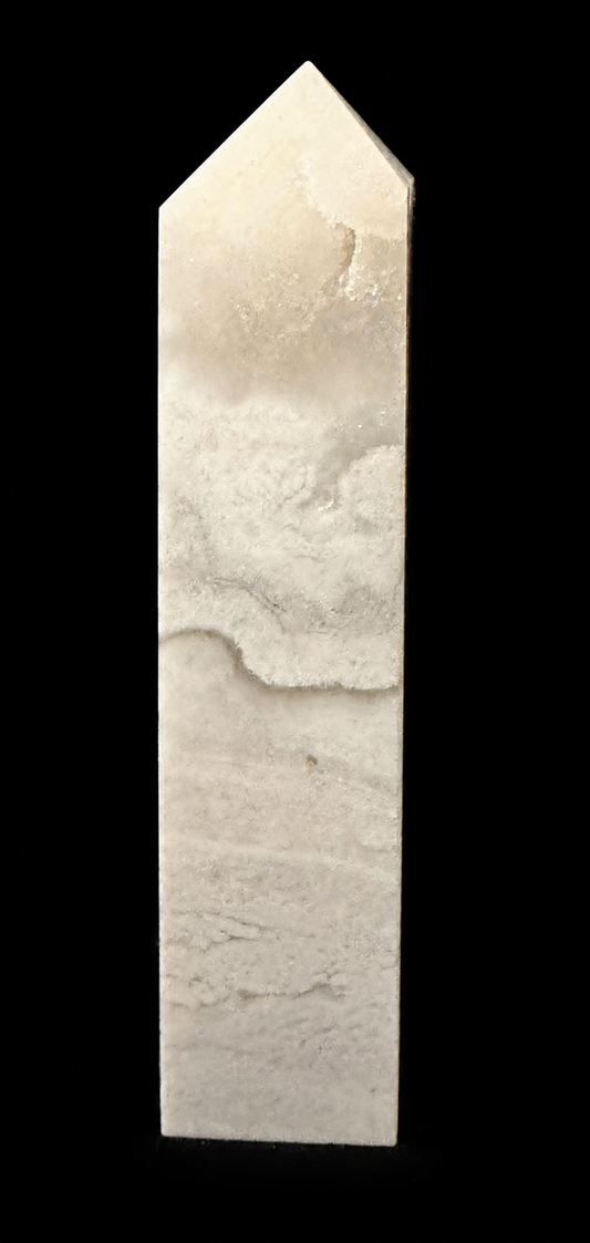 White Mexican Agate Tower