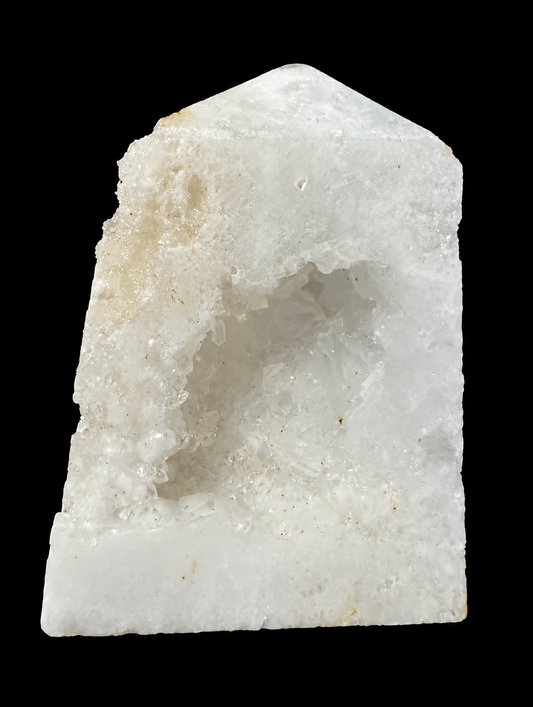 White Druzy Agate Tower