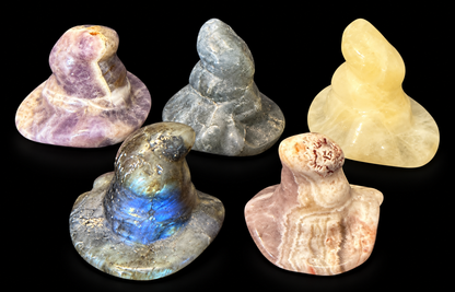 Crystal Witch's Hat Carving