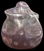 Crystal Pumpkin Head with Witch's Hat Carving
