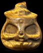 Crystal Pumpkin Head with Witch's Hat Carving