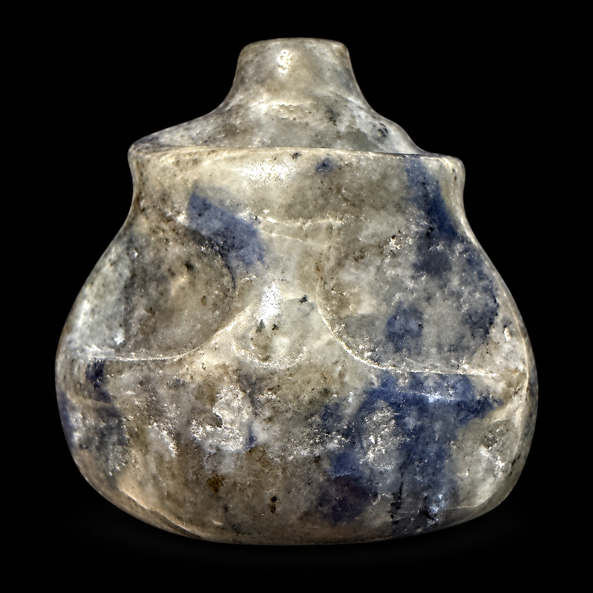 Crystal Pumpkin Head with Witch's Hat Carving