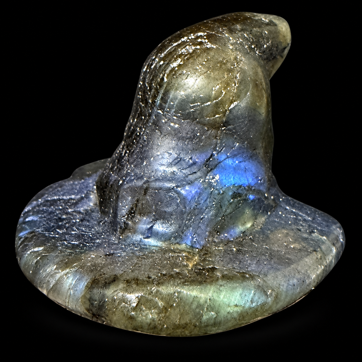 Crystal Witch's Hat Carving