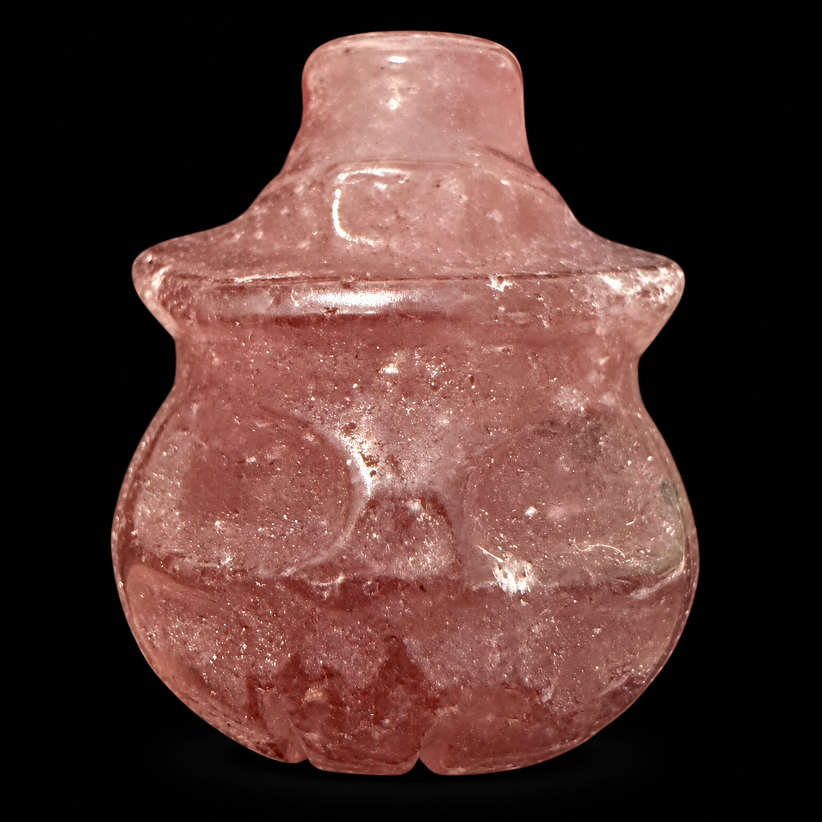 Crystal Pumpkin Head with Witch's Hat Carving