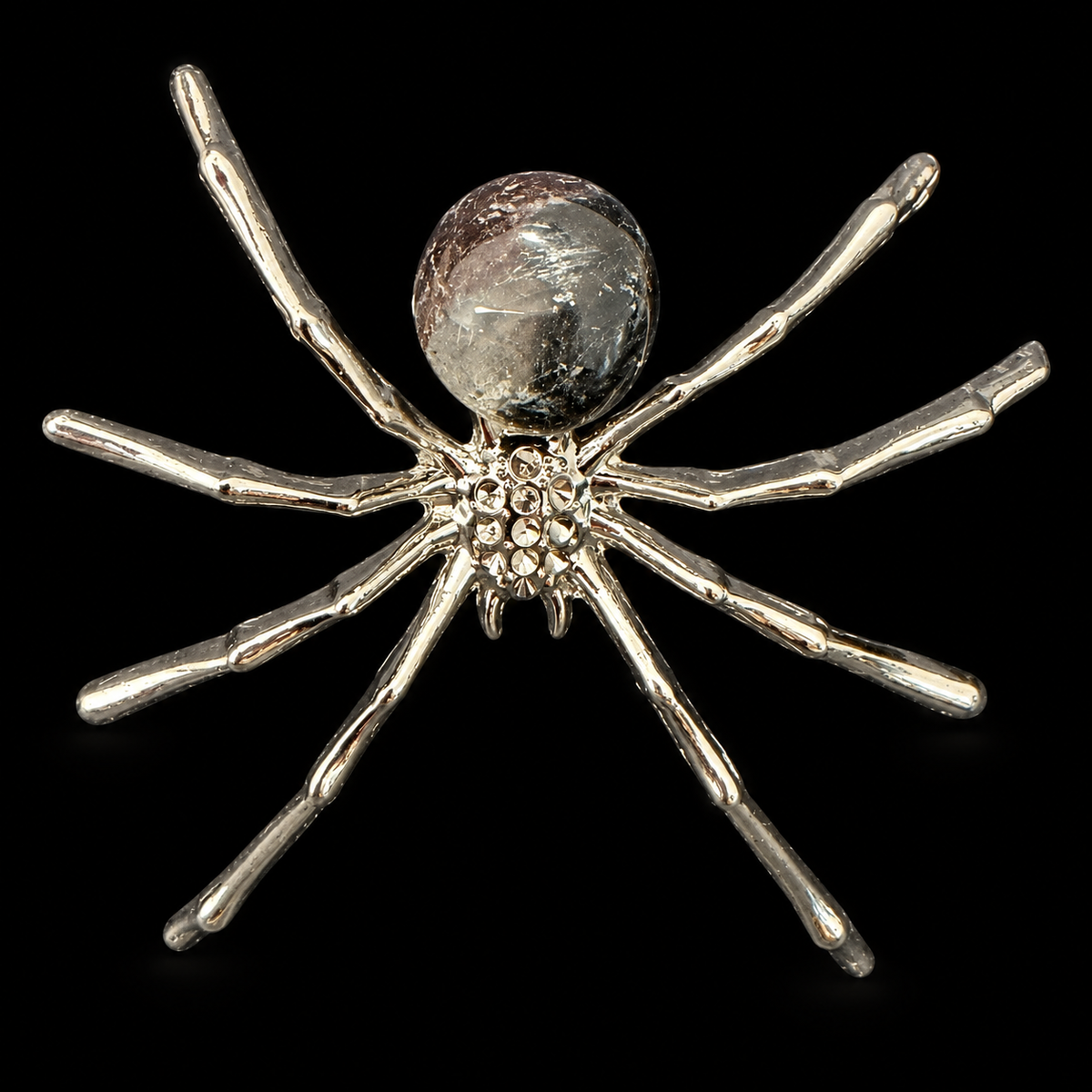 Metal & Crystal Spider