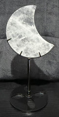 Clear Quartz Moon with Stand