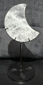 Clear Quartz Moon with Stand