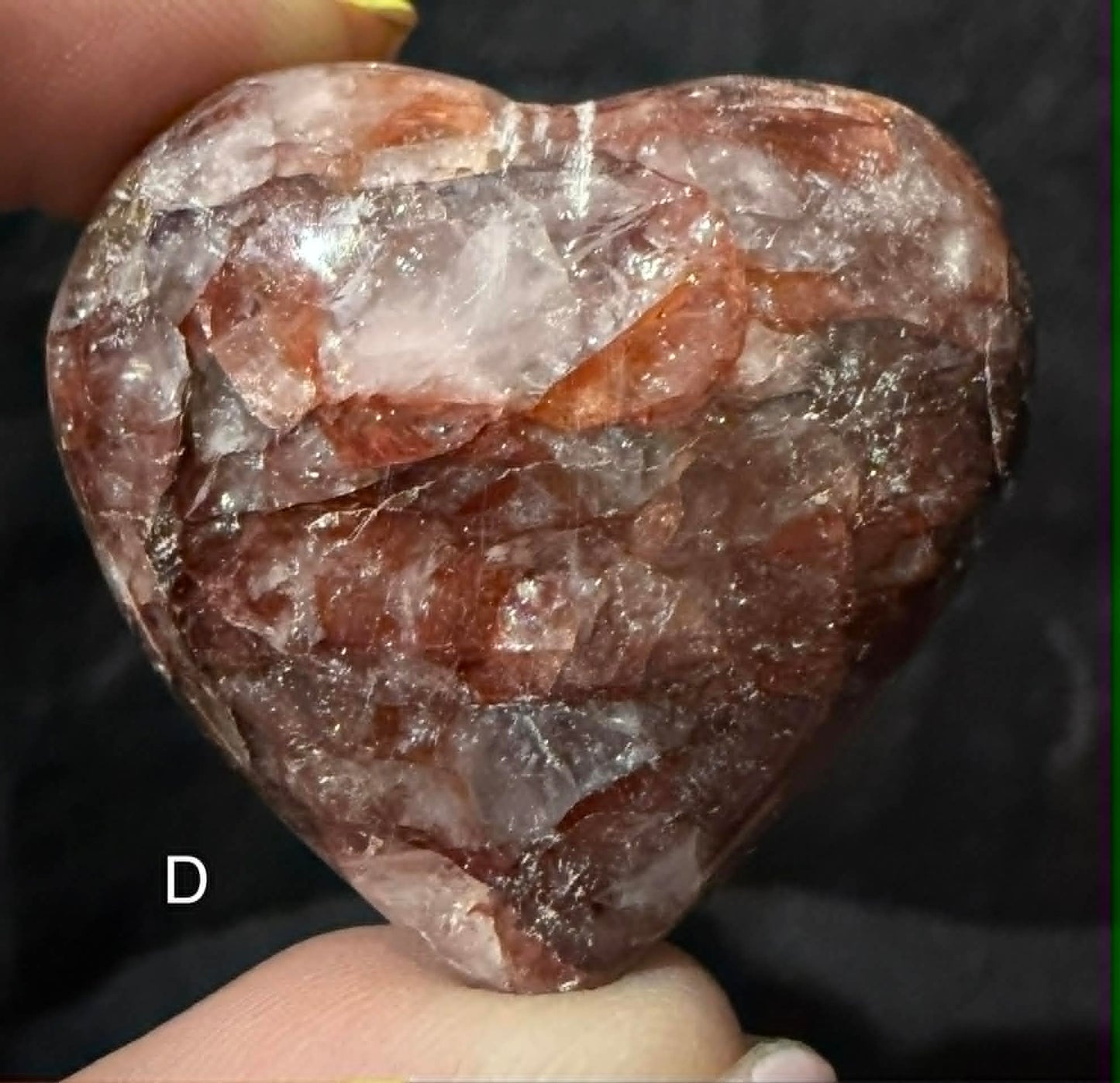 Fire Quartz Heart