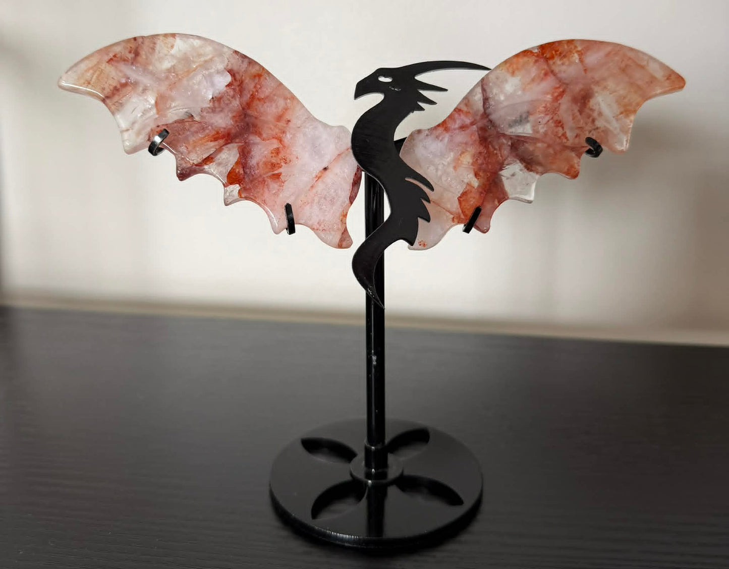 Crystal Dragon Wings on Stand