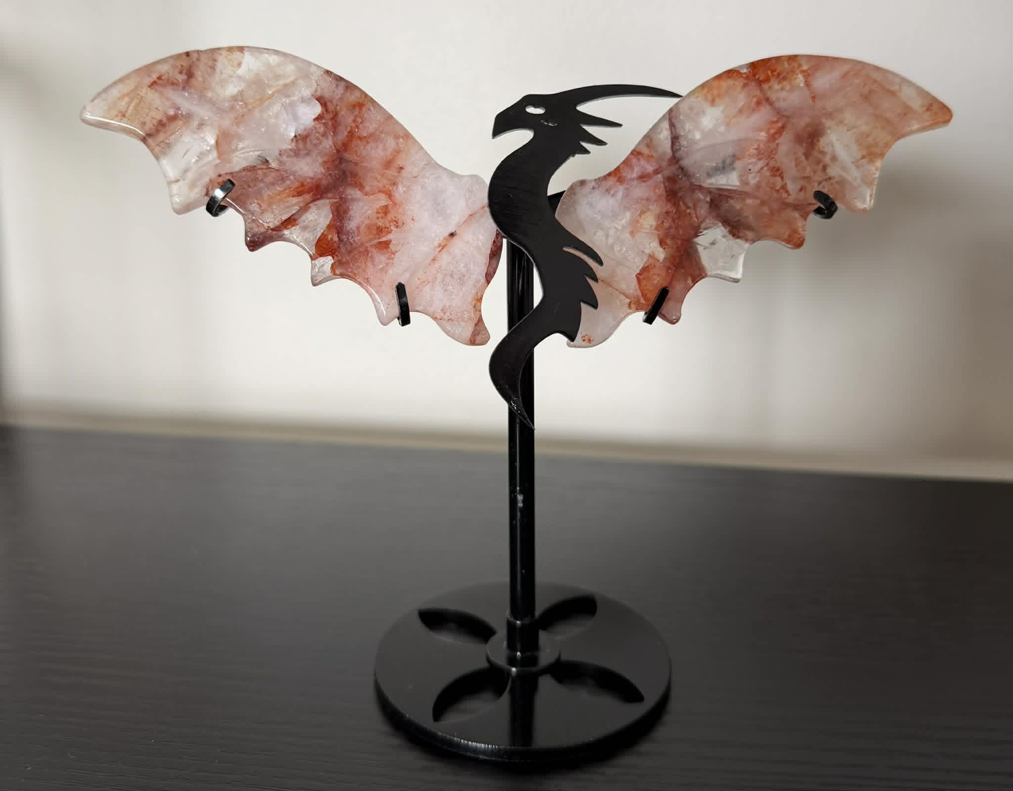 Crystal Dragon Wings on Stand