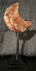 Fire Quartz Moon with Stand