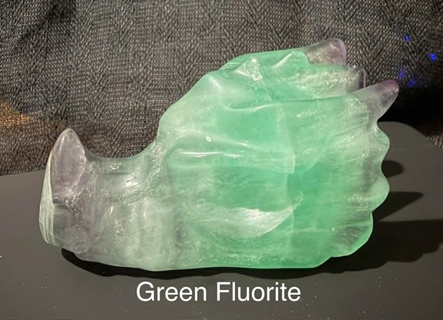 Fluorite Dragon Heads Large