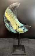Labradorite Moon on Stand