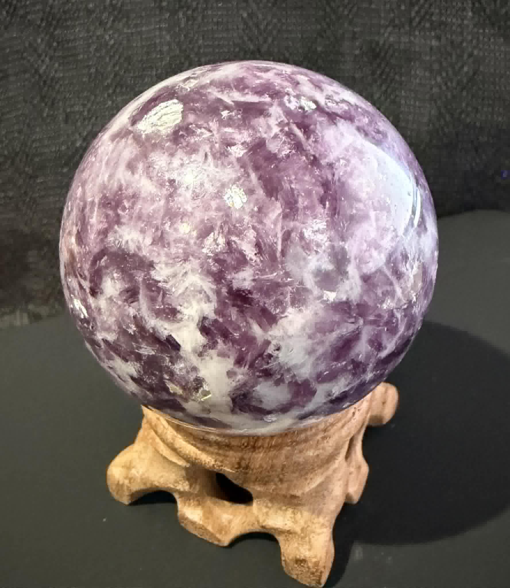 Lepidolite Sphere