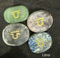 Crystal Palm Stones with Zodiac Symbols
