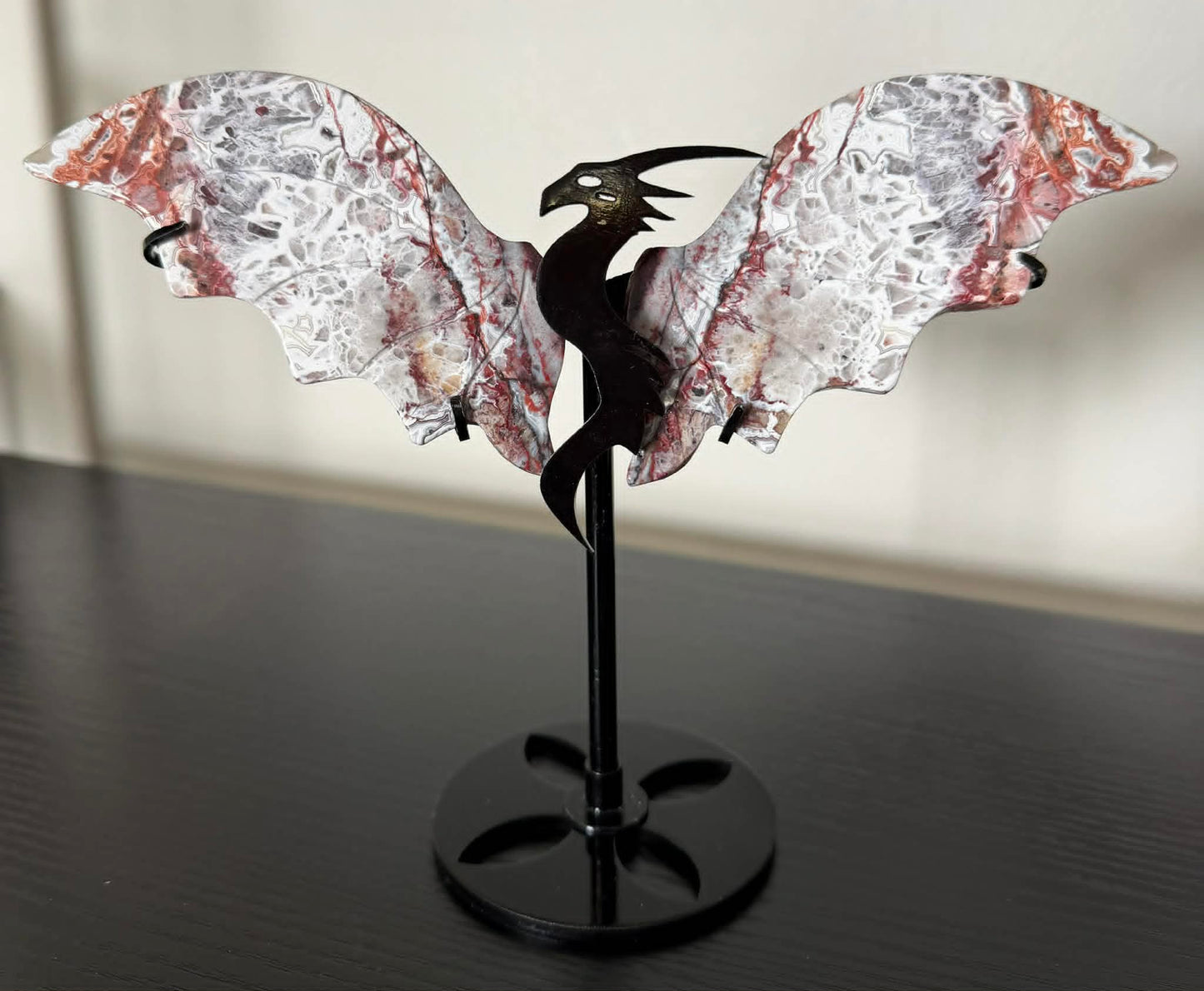 Crystal Dragon Wings on Stand
