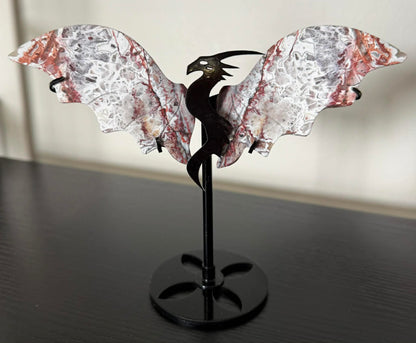 Crystal Dragon Wings on Stand